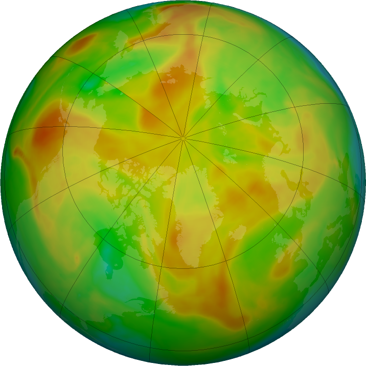 Arctic ozone map for 14 May 2022